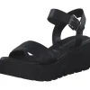 Tamaris 28712, Plateau-Sandaletten, Damen, BLACK LEATHER