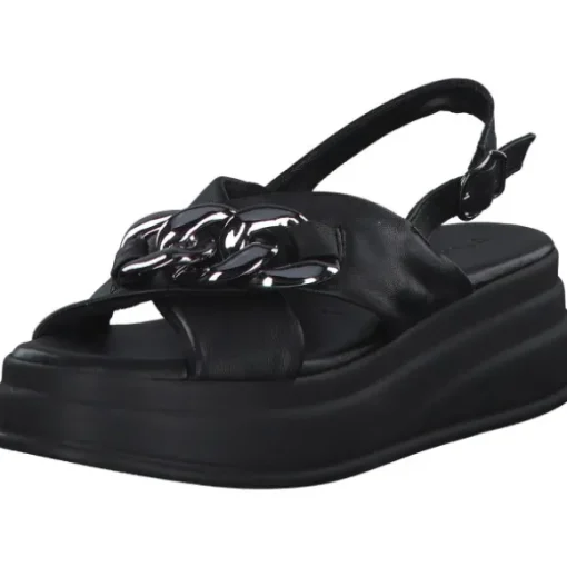 Tamaris 28381, Plateau-Sandaletten, Damen, BLACK
