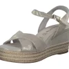 Tamaris 28001, Plateau-Sandaletten, Damen, Grau