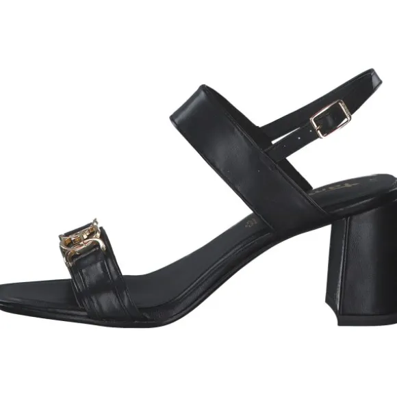 Tamaris 28333, Plateau-Sandaletten, Damen, Schwarz