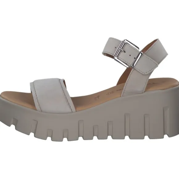 Tamaris 28712, Plateau-Sandaletten, Damen, TAUPE SUEDE