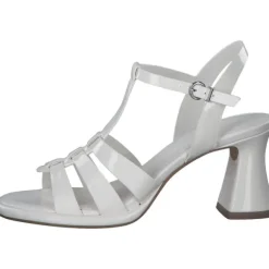 Tamaris 28031, Plateau-Sandaletten, Damen, WHITE PATENT