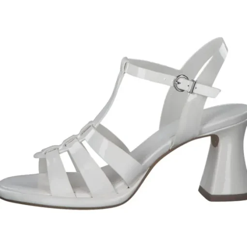 Tamaris 28031, Plateau-Sandaletten, Damen, WHITE PATENT