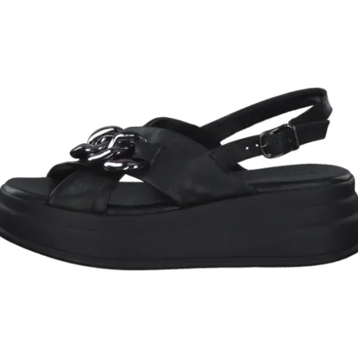 Tamaris 28381, Plateau-Sandaletten, Damen, BLACK
