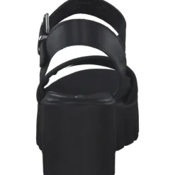 Tamaris 28712, Plateau-Sandaletten, Damen, BLACK LEATHER