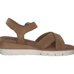 Tamaris 28202, Plateau-Sandaletten, Damen, CAMEL