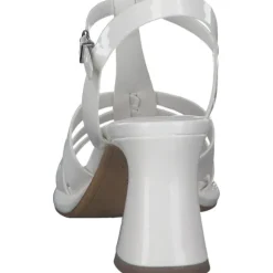 Tamaris 28031, Plateau-Sandaletten, Damen, WHITE PATENT