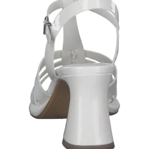 Tamaris 28031, Plateau-Sandaletten, Damen, WHITE PATENT