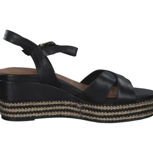 Tamaris 28001, Plateau-Sandaletten, Damen, Schwarz
