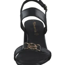 Tamaris 28333, Plateau-Sandaletten, Damen, Schwarz