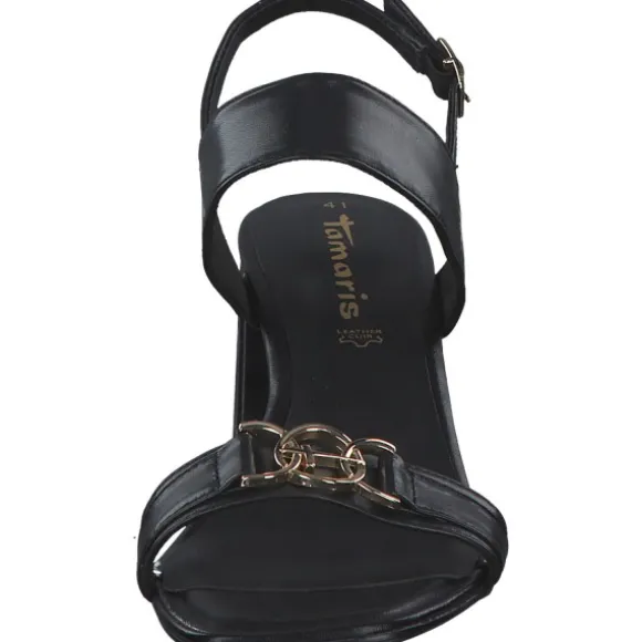 Tamaris 28333, Plateau-Sandaletten, Damen, Schwarz