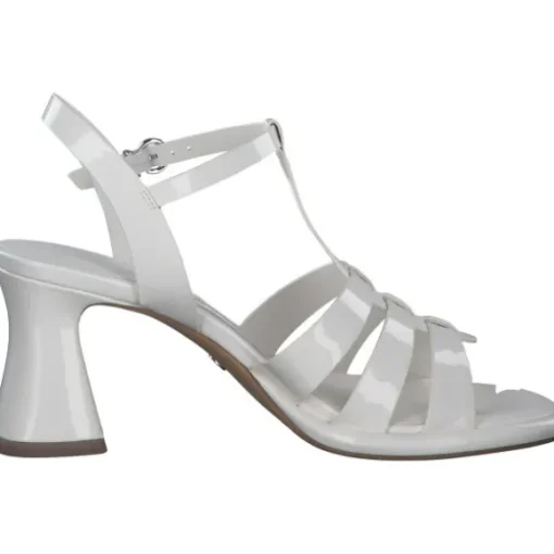 Tamaris 28031, Plateau-Sandaletten, Damen, WHITE PATENT