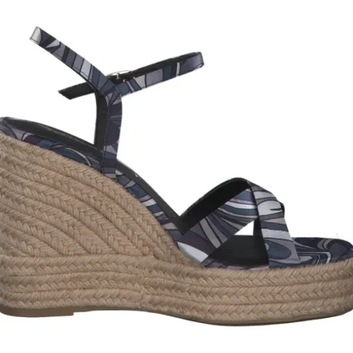 Tamaris 28063-30, Plateau-Sandaletten, Damen, BLACK COMB