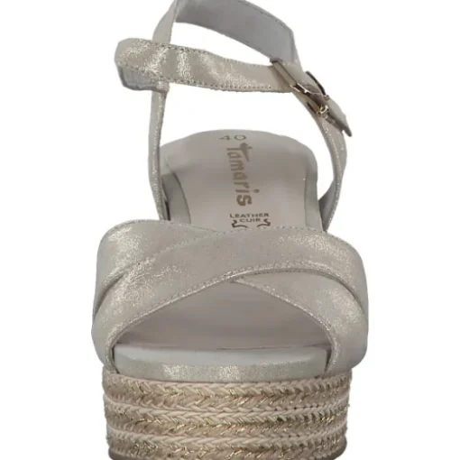 Tamaris 28001, Plateau-Sandaletten, Damen, Grau