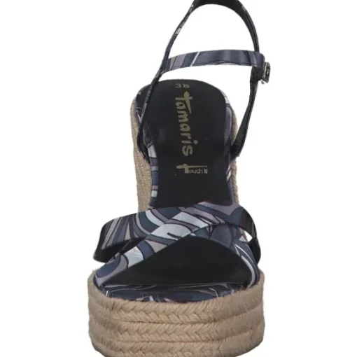 Tamaris 28063-30, Plateau-Sandaletten, Damen, BLACK COMB