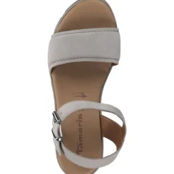 Tamaris 28712, Plateau-Sandaletten, Damen, TAUPE SUEDE