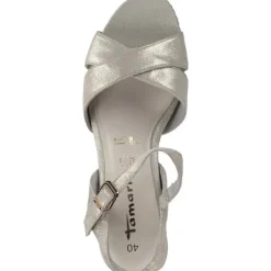Tamaris 28001, Plateau-Sandaletten, Damen, Grau