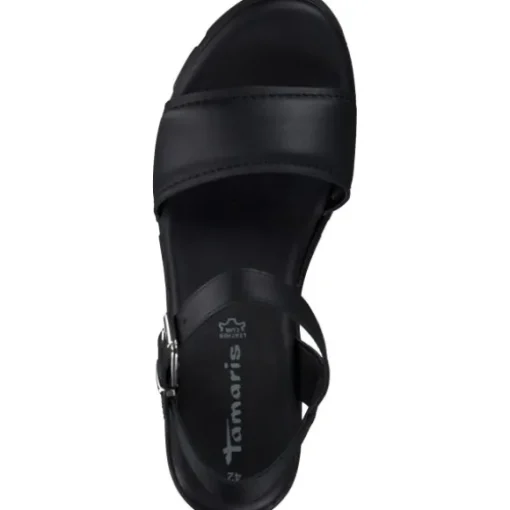 Tamaris 28712, Plateau-Sandaletten, Damen, BLACK LEATHER
