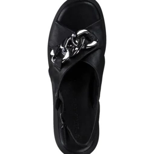 Tamaris 28381, Plateau-Sandaletten, Damen, BLACK