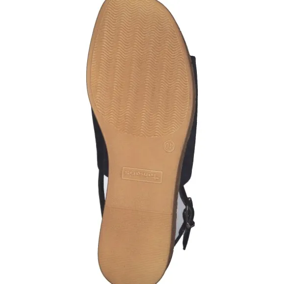 Tamaris 28393-42, Plateau-Sandaletten, Damen, NAVY