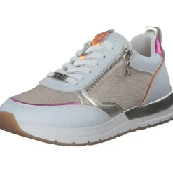 Tamaris 23732, Schnürschuhe, Damen, WHITE/LT.GOLD
