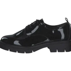 Tamaris 23302, Schnürschuhe, Damen, BLACK PATENT