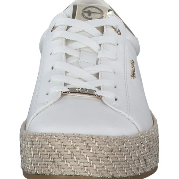 Tamaris 23713, Schnürschuhe, Damen, WHITE/GOLD