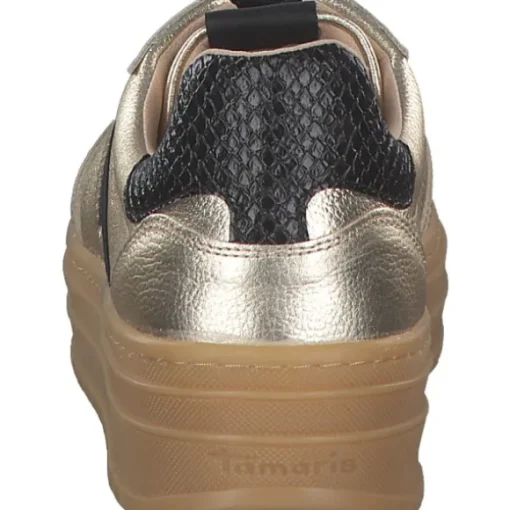 Tamaris 23773, Schnürschuhe, Damen, LIGHT GOLD COMB
