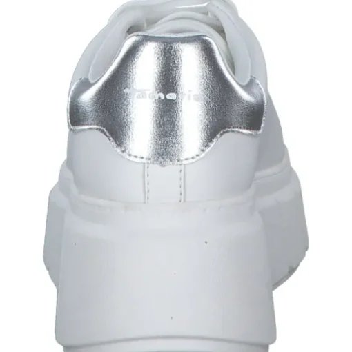 Tamaris 23743, Schnürschuhe, Damen, WHITE/SILVER