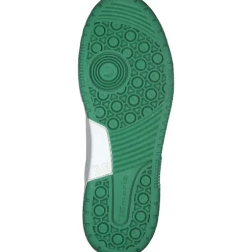 Tamaris 23720, Schnürschuhe, Damen, WHITE/GREEN