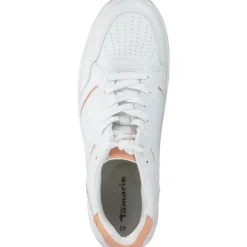 Tamaris 23729, Schnürschuhe, Damen, white/orange