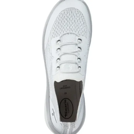 Tamaris 8-83711-42/120, Schnürschuhe, Damen, WHITE/LT GREY