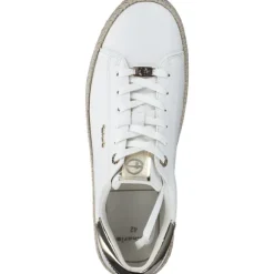 Tamaris 23713, Schnürschuhe, Damen, WHITE/GOLD