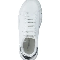 Tamaris 23743, Schnürschuhe, Damen, WHITE/SILVER