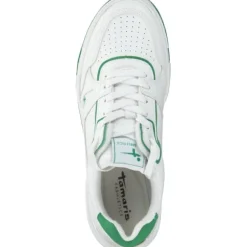 Tamaris 23720, Schnürschuhe, Damen, WHITE/GREEN