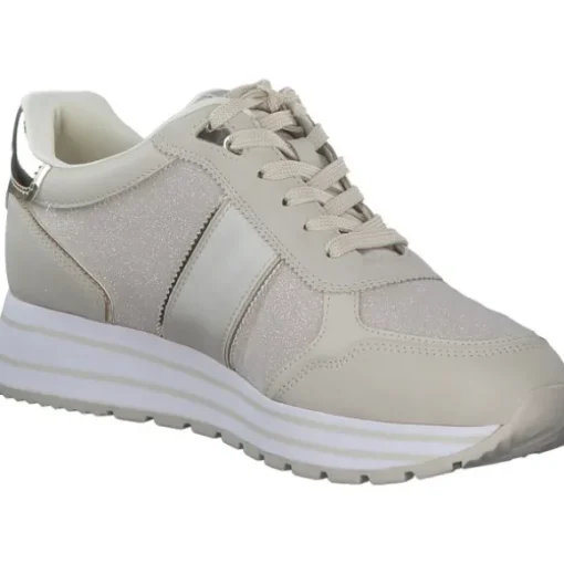 Tamaris 23727, Schnürschuhe, Damen, Beige