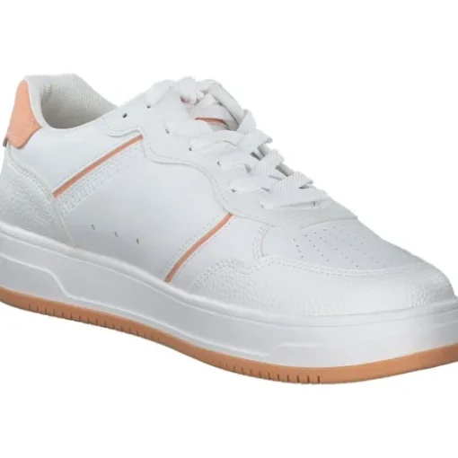 Tamaris 23729, Schnürschuhe, Damen, white/orange