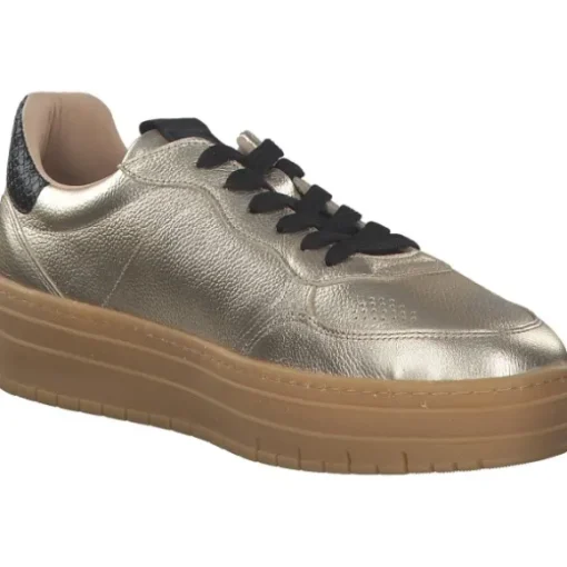Tamaris 23773, Schnürschuhe, Damen, LIGHT GOLD COMB