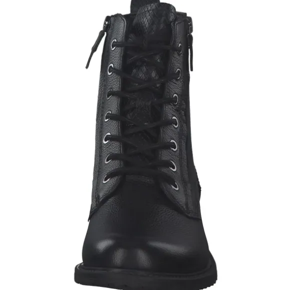 Tamaris 25211, Schnürstiefeletten, Damen, Schwarz