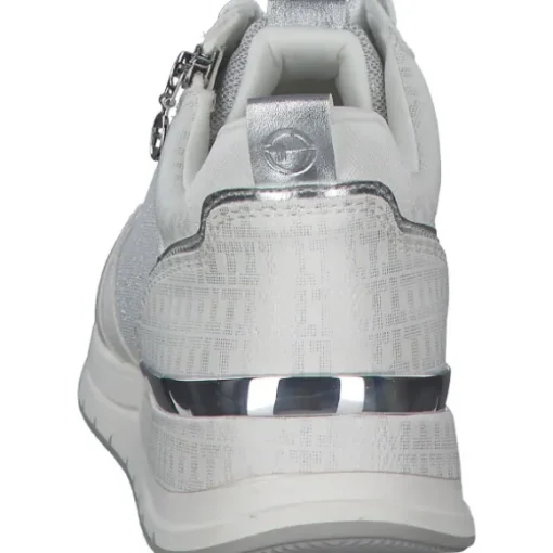 Tamaris 23732, Sneakers Low, Damen, WHT/SILVER COM
