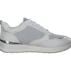 Tamaris 23732, Sneakers Low, Damen, WHT/SILVER COM