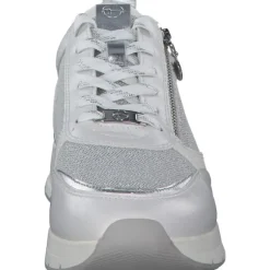 Tamaris 23732, Sneakers Low, Damen, WHT/SILVER COM