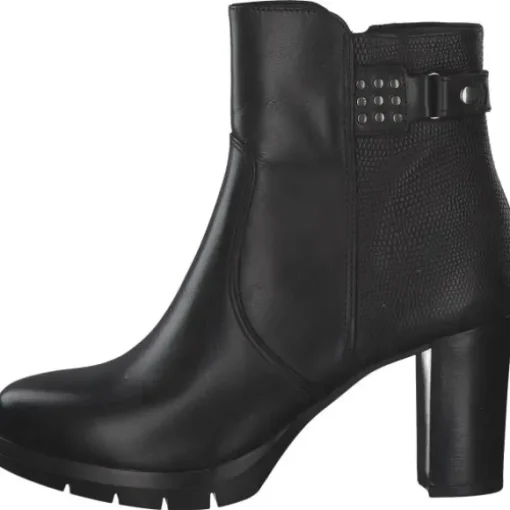 Tamaris 25041, Stiefeletten, Damen, black/struct.