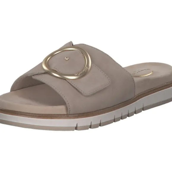 Tamaris Comfort 87106, Plateau-Pantoletten, Damen, Beige