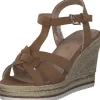 Tom Tailor 3290204, Keilsandaletten, Damen, Braun