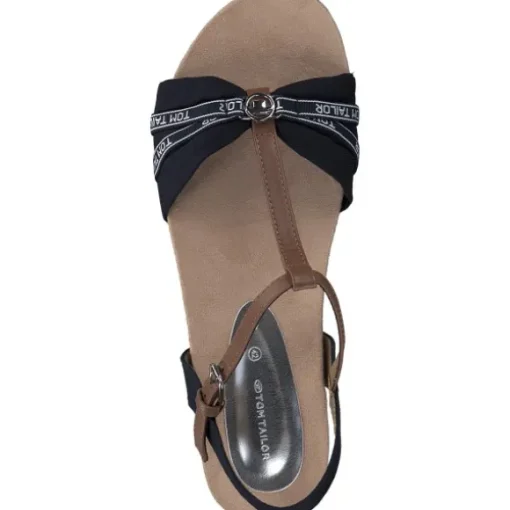 Tom Tailor 5390220008, Keilsandaletten, Damen, NAVY