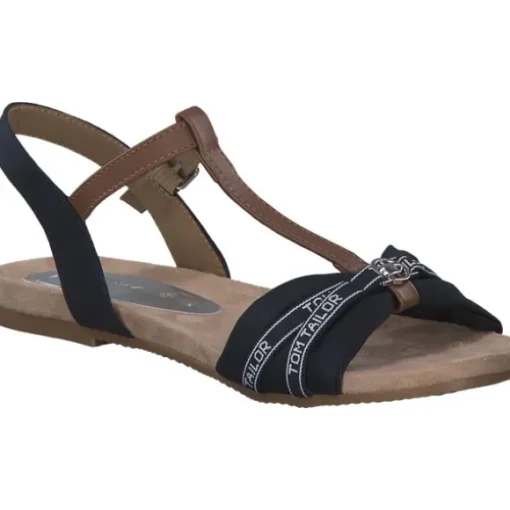 Tom Tailor 5390220008, Keilsandaletten, Damen, NAVY