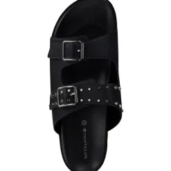 Tom Tailor 3293601, Pantoletten, Damen, Schwarz