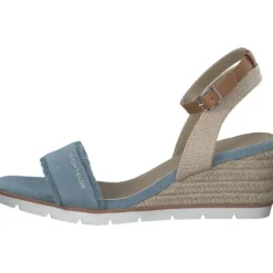 Tom Tailor 5390040017, Plateau-Sandaletten, Damen, sky