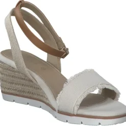 Tom Tailor 5390040017, Plateau-Sandaletten, Damen, Beige